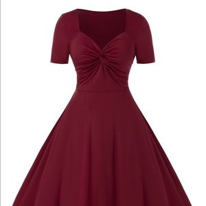 Women’s Plus Size 3X Dark Red Dress